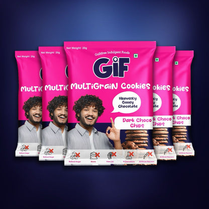 GIF Multigrain Cookies (Dark Choco Chip) - 20g Pack (Trial)