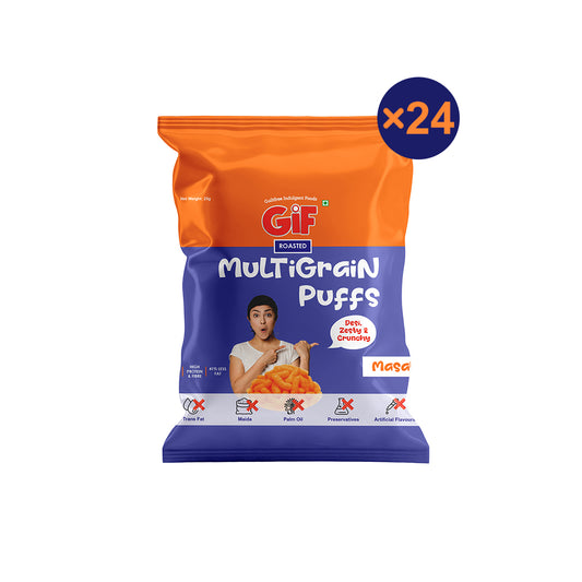 GIF Multigrain Roasted Puffs (Masala) - 25 g Pack